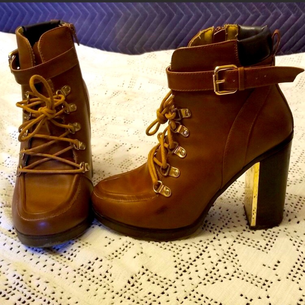 Torrid combat boots (brown)